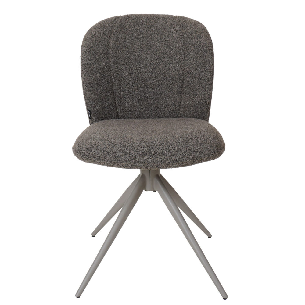 Eetkamerstoel Cosmo - Bouclé - Brown