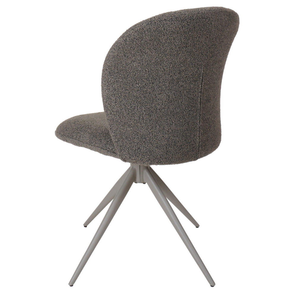 Eetkamerstoel Cosmo - Bouclé - Brown