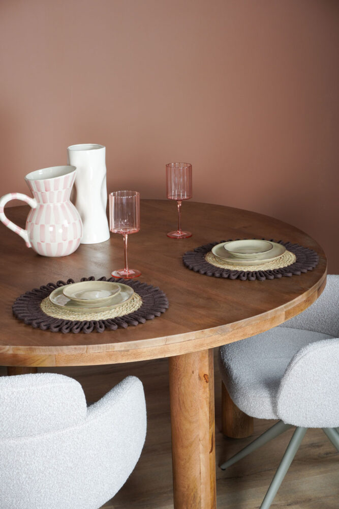 Eettafel Tias ø140 cm - Mangohout