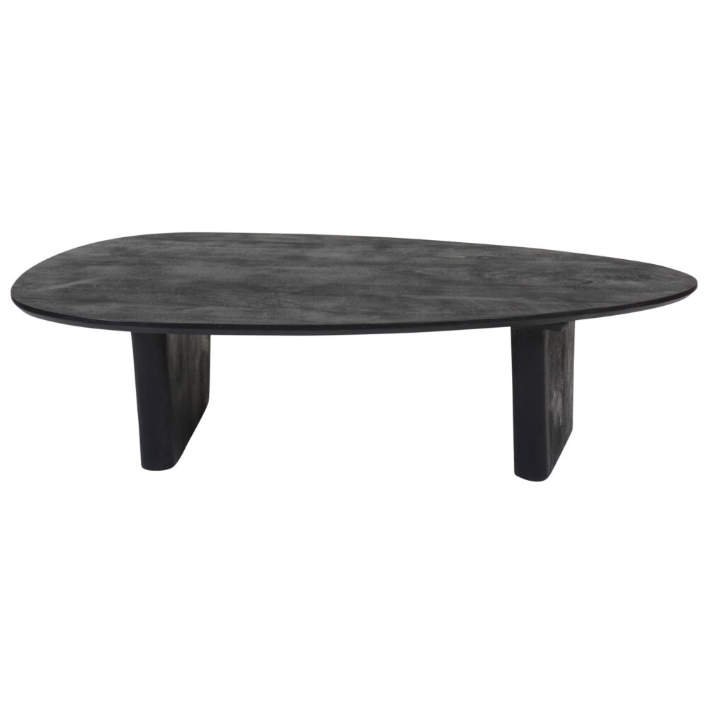 Salontafel Rudo 135 x 75 cm - Zwart Mangohout