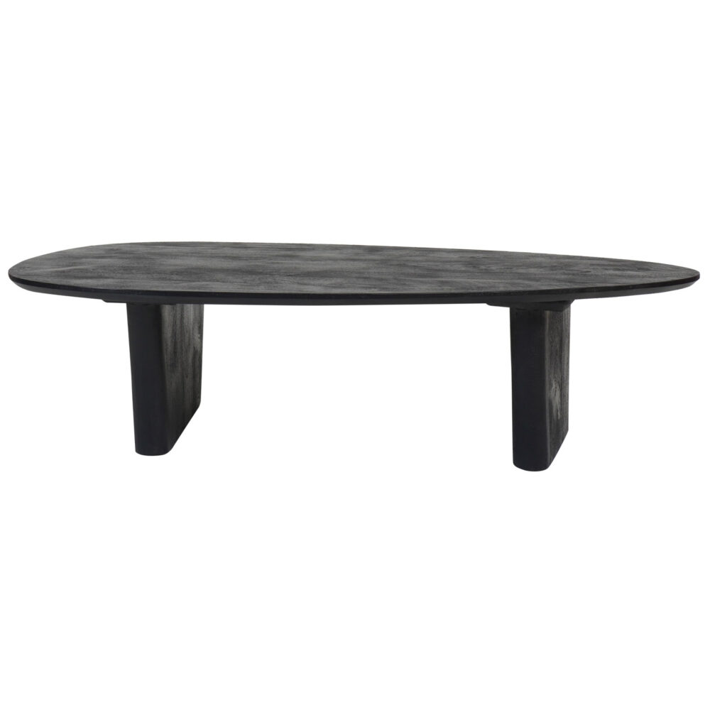 Salontafel Rudo 135 x 75 cm - Zwart Mangohout