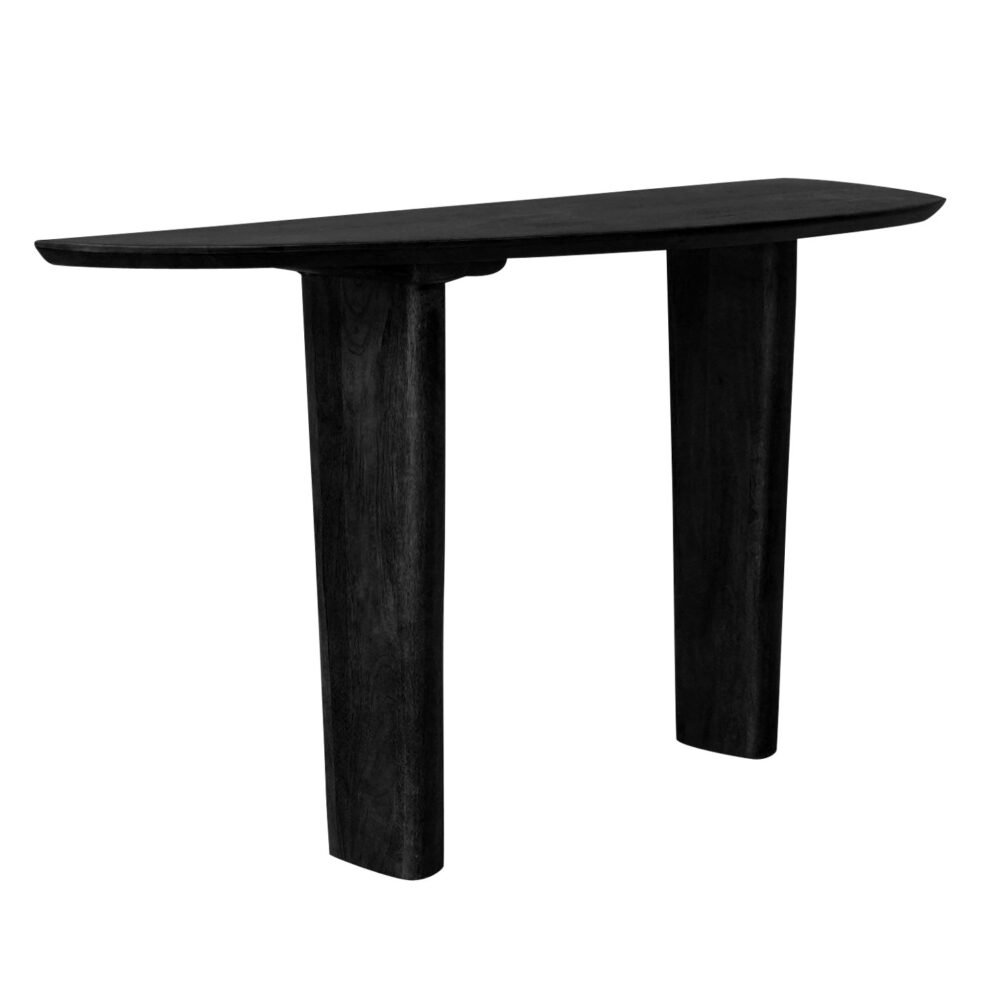 Sidetable Rhys 135 x 40 cm - Zwart Mangohout