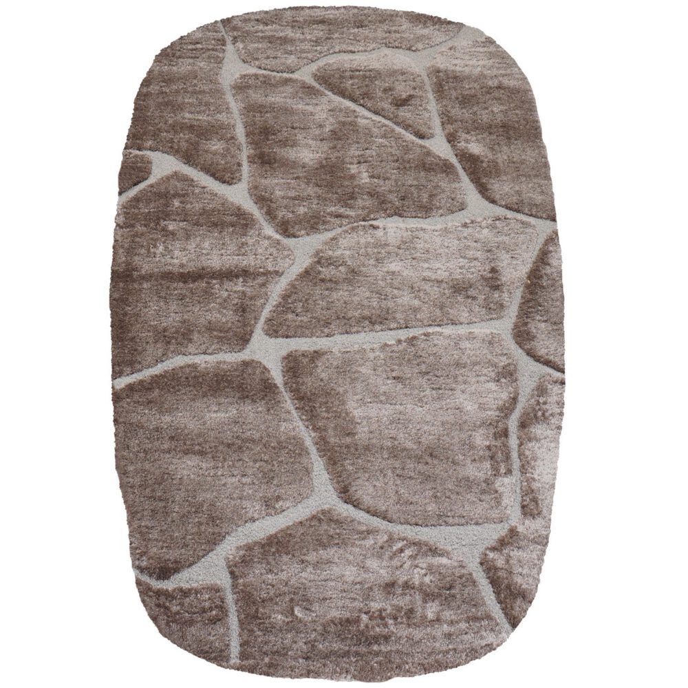 Vloerkleed Macy Bruin - Rounded Corners 200 x 290 cm