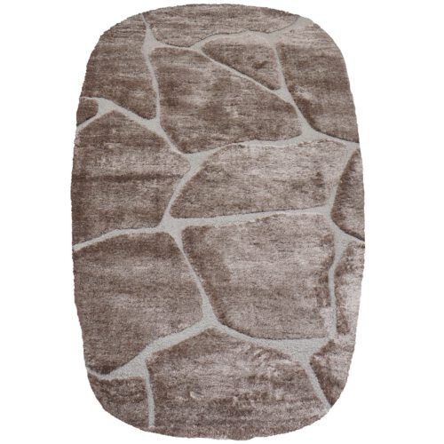 Vloerkleed Macy Bruin - Rounded Corners 200 x 290 cm