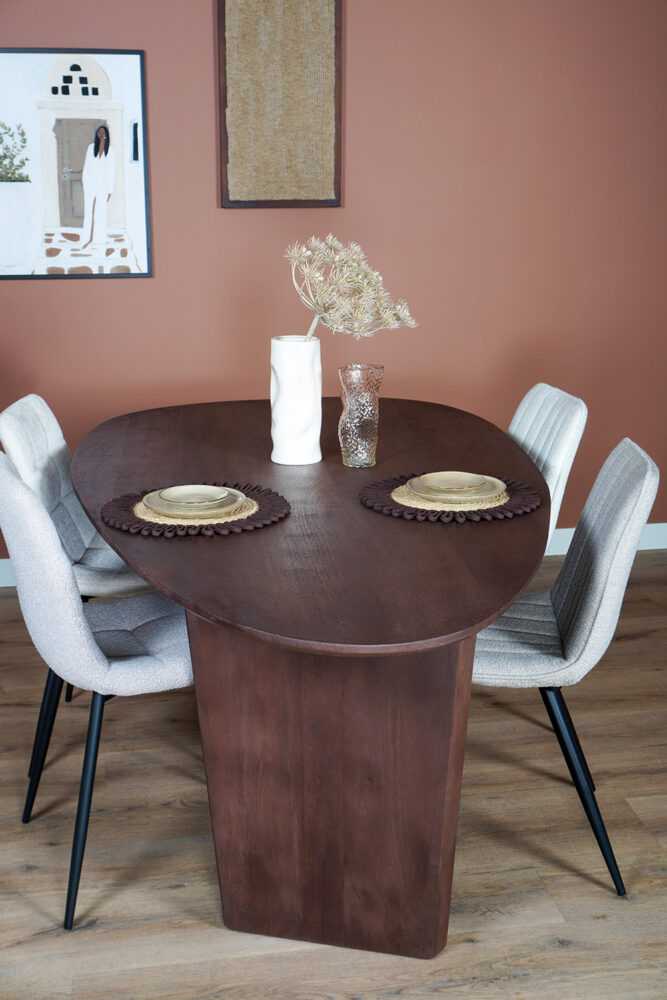 Eettafel Rudo 240 x 110 cm - Espresso Mangohout