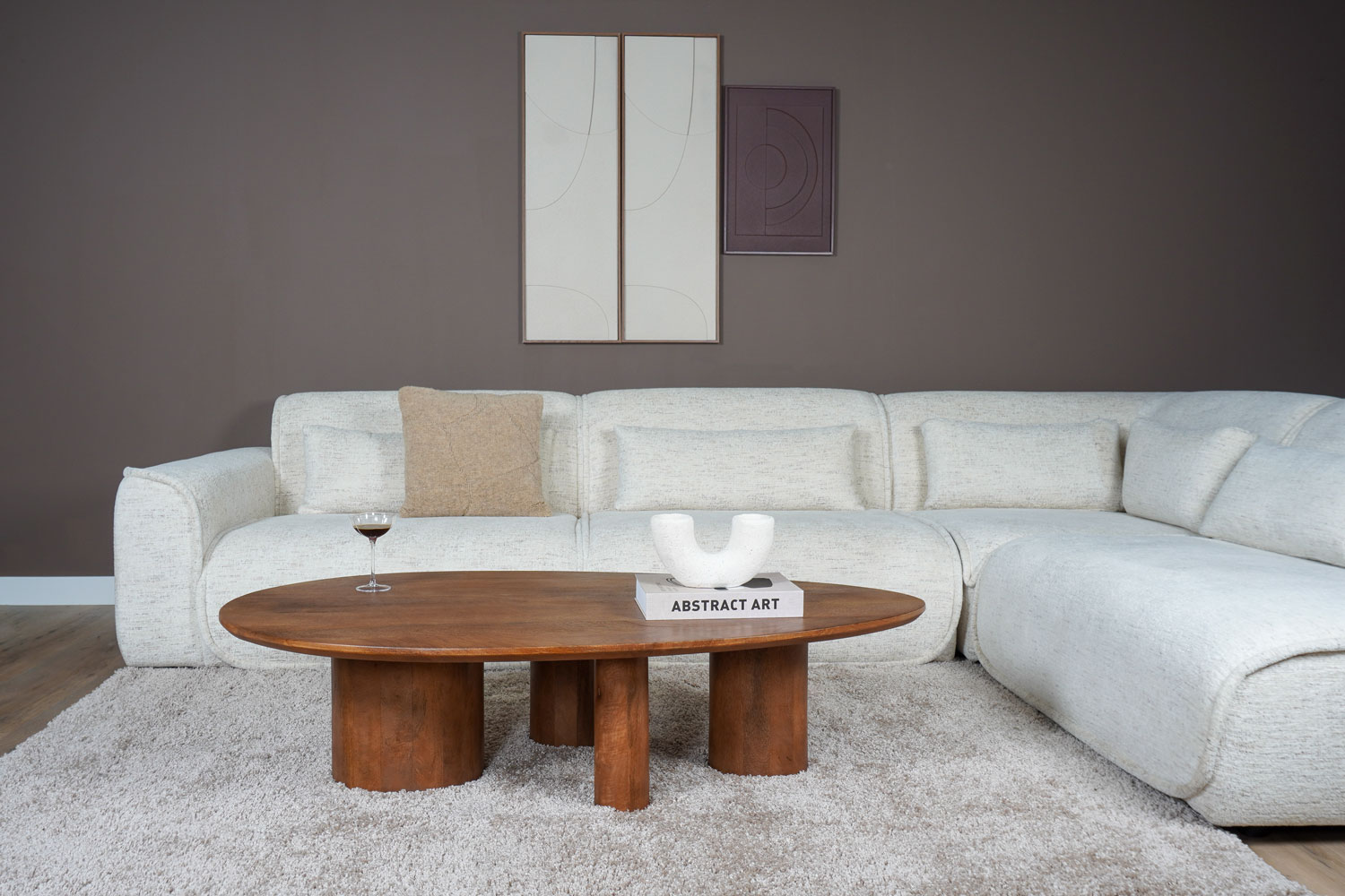 Salontafel Amir 140 x 80 cm - Mangohout - Afbeelding 7