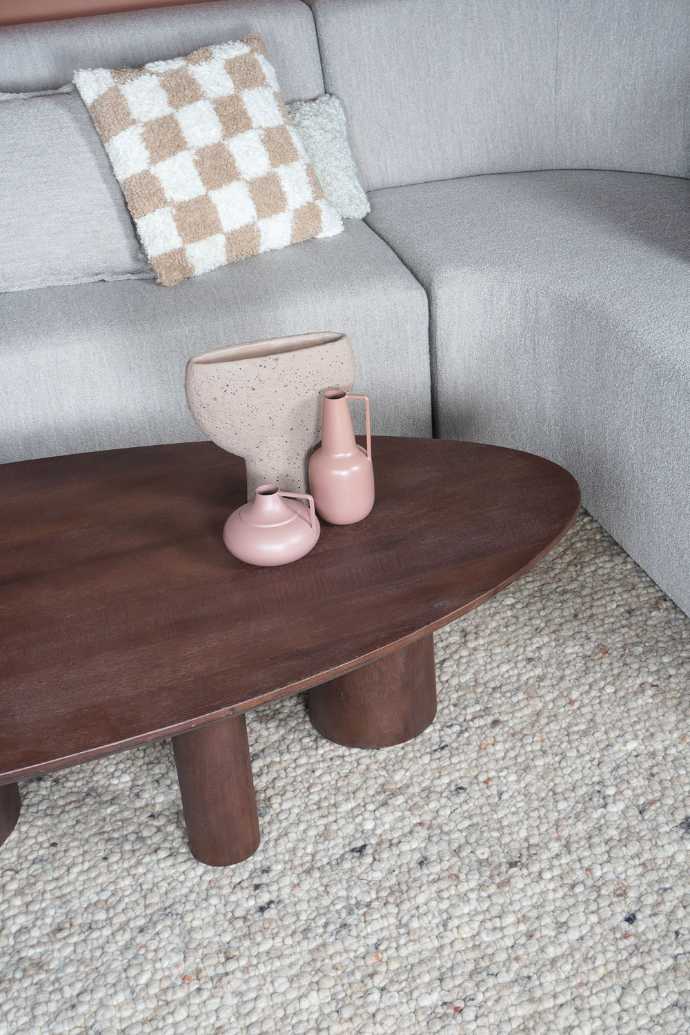 Salontafel Amir 140 x 80 cm - Espresso Mangohout