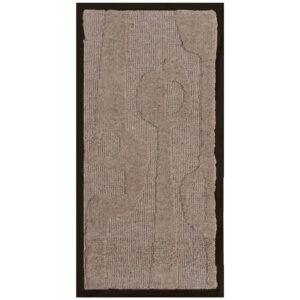 Wanddecoratie Devin Beige - Wool Hanging 40 x 80 cm