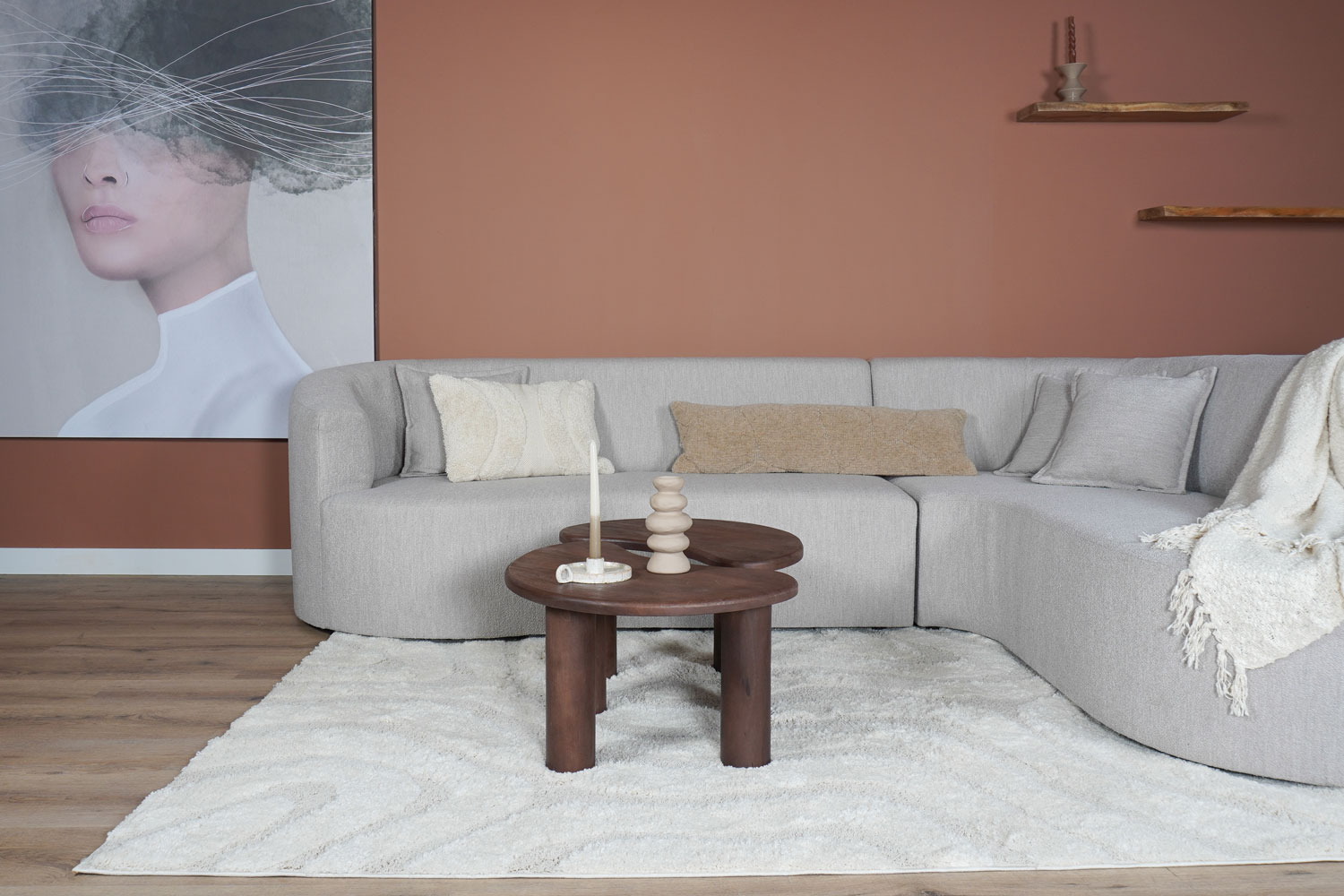 Vloerkleed Isa Cream 260 - 80 x 150 cm