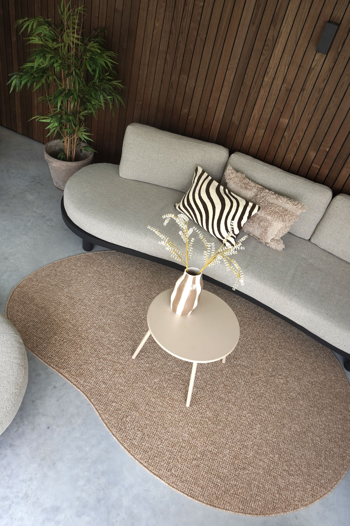 Binnen- en Buitenkleed Sisal Nature - Kiezelvormig 200 x 280 cm