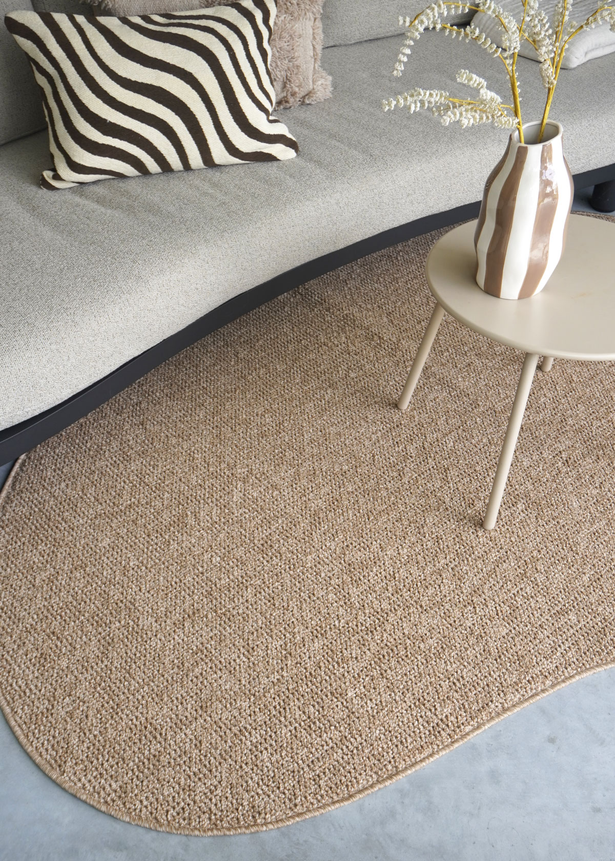 Binnen- en Buitenkleed Sisal Nature - Kiezelvormig 200 x 280 cm
