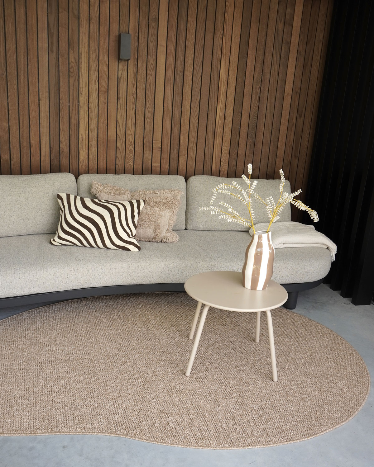 Binnen- en Buitenkleed Sisal Nature - Kiezelvormig 200 x 280 cm