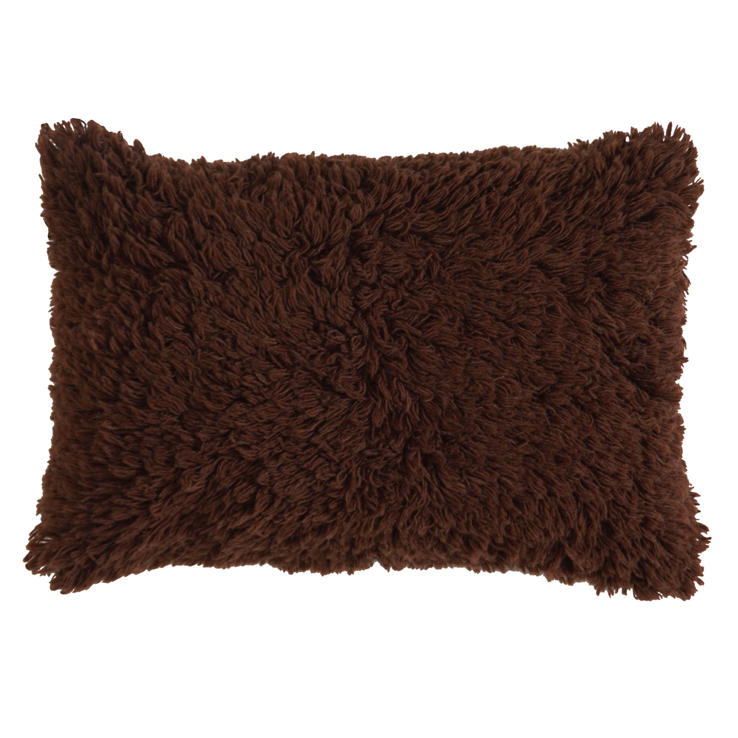 Kussen Shaggy Bruin - 40 x 60 cm