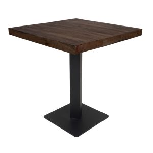 Horeca Eettafel - Espresso Mangohout - 70 x 70 cm