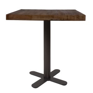Horeca Eettafel Kruispoot - Espresso Mangohout - 70 x 70 cm