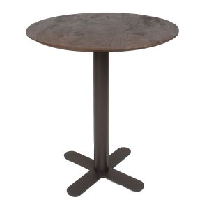 Horeca Eettafel Kruispoot - Espresso Mangohout - Rond ø70 cm
