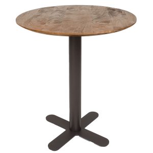 Horeca Eettafel Kruispoot - Mangohout - Rond ø70 cm