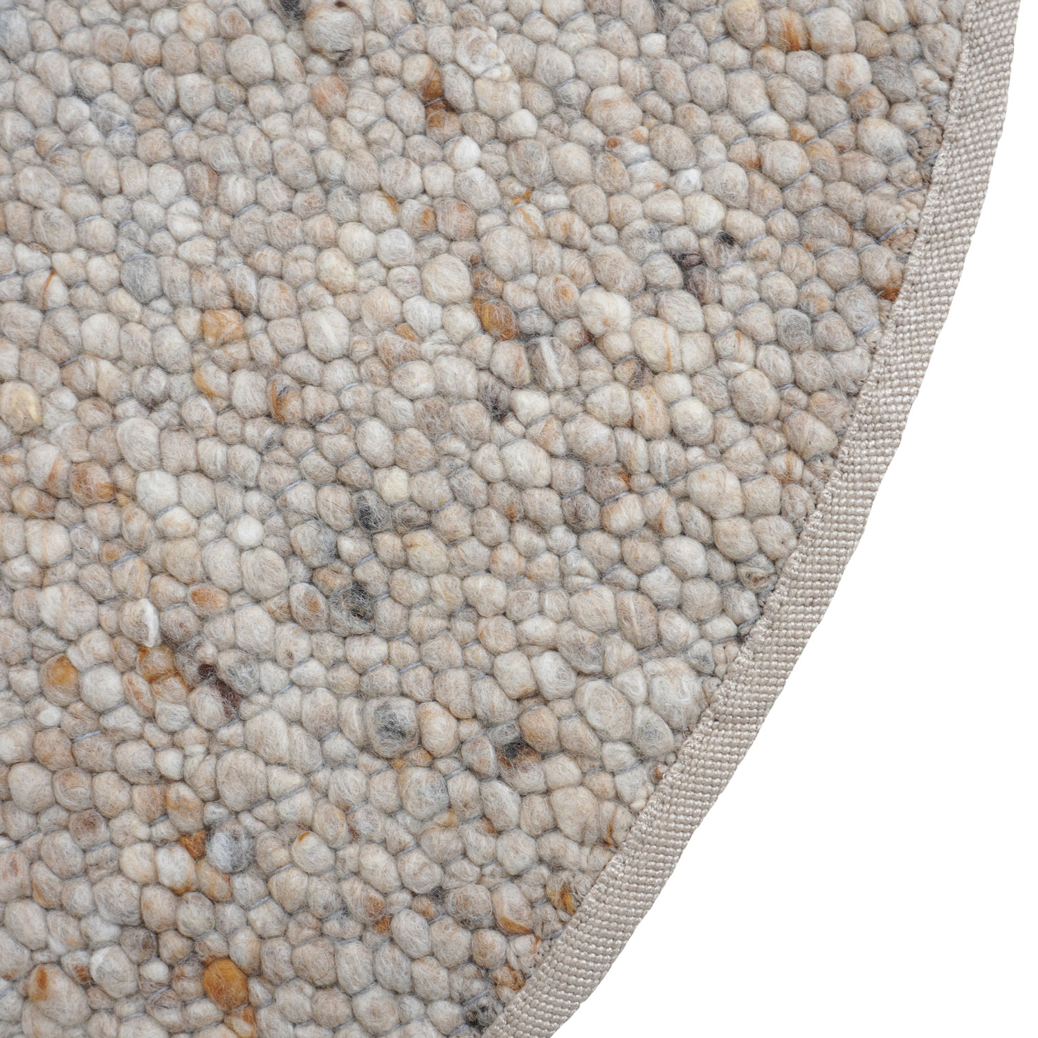 Vloerkleed Stone Licht Beige 462 - Rond ø200 cm