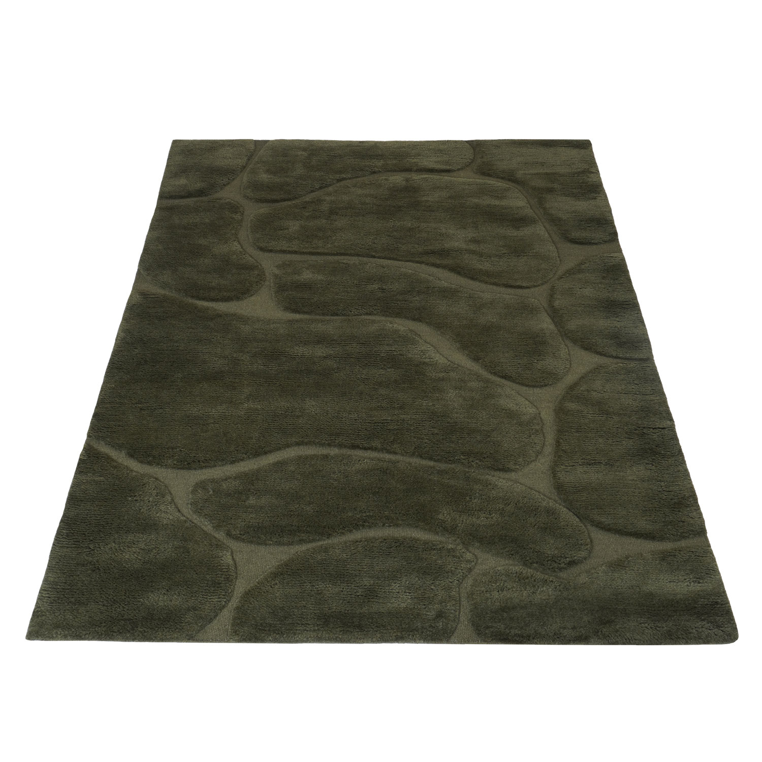 Superior Berber Vloerkleed Dark Green - 230 x 330 cm