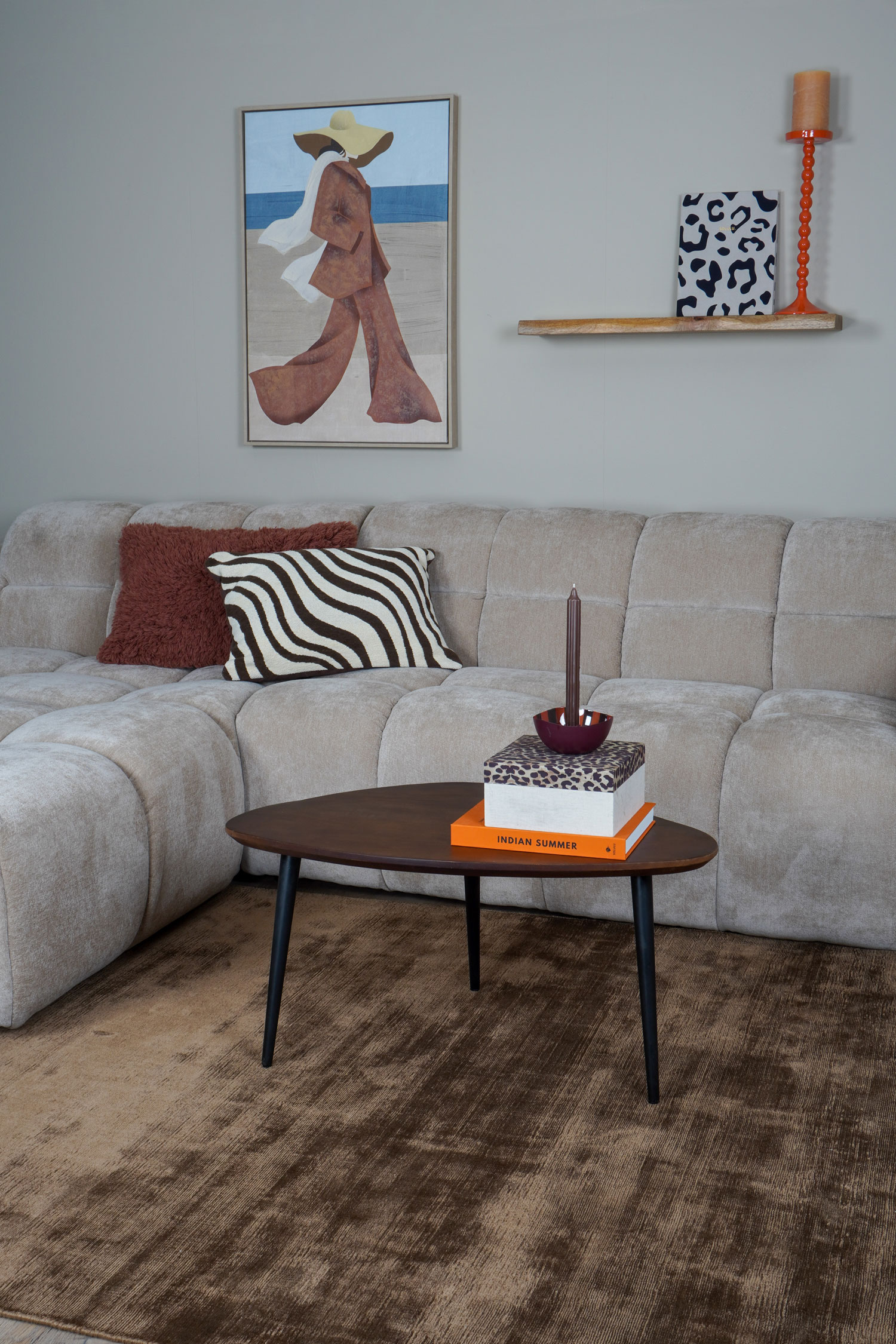 Vloerkleed Cos Brown - 240 x 340 cm
