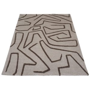 Vloerkleed Labyrint Beige - 240 x 340 cm