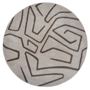 Vloerkleed Labyrint Beige - Rond ø240 cm