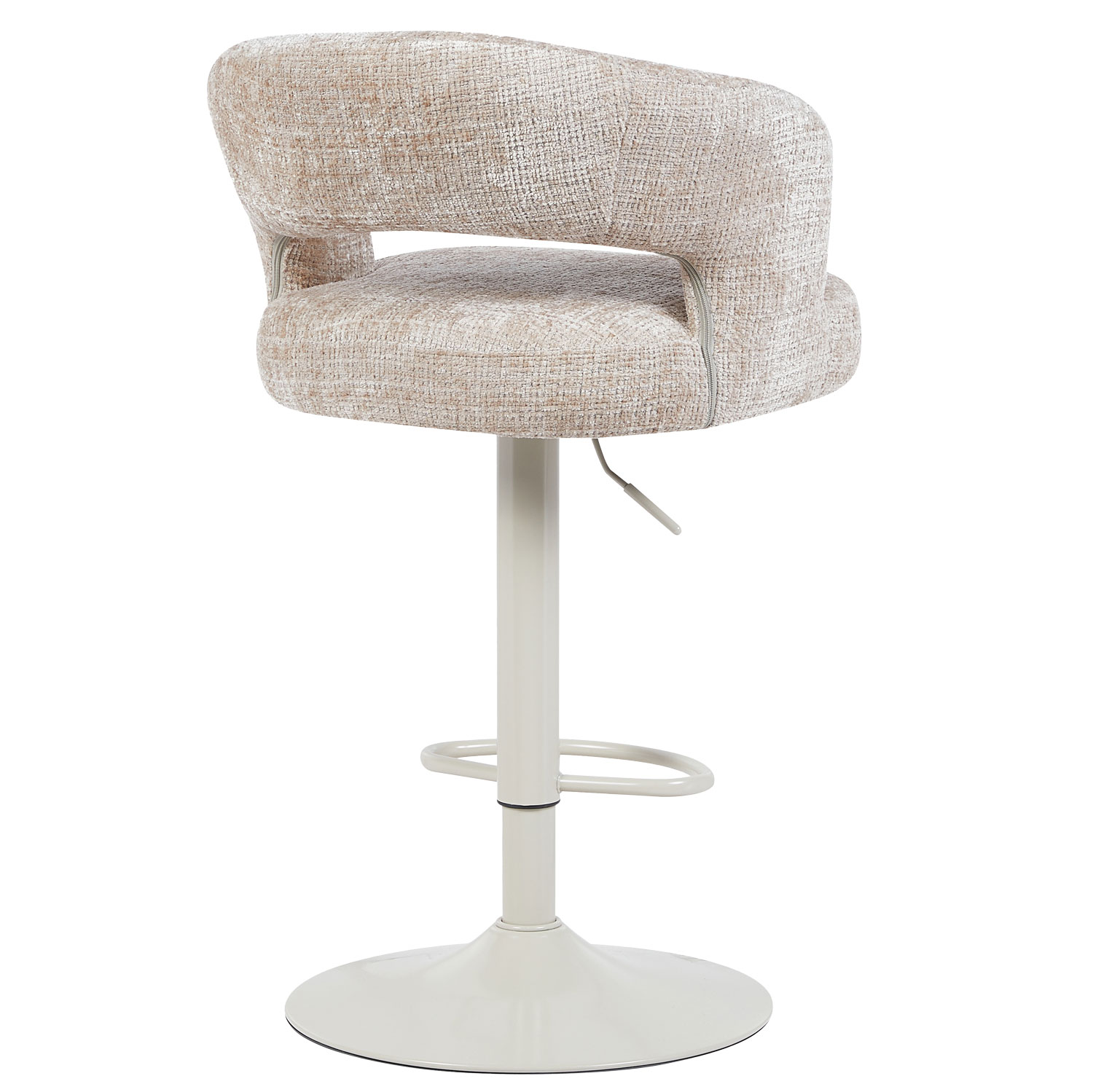 Barkruk Vince Beige - Beige onderstel