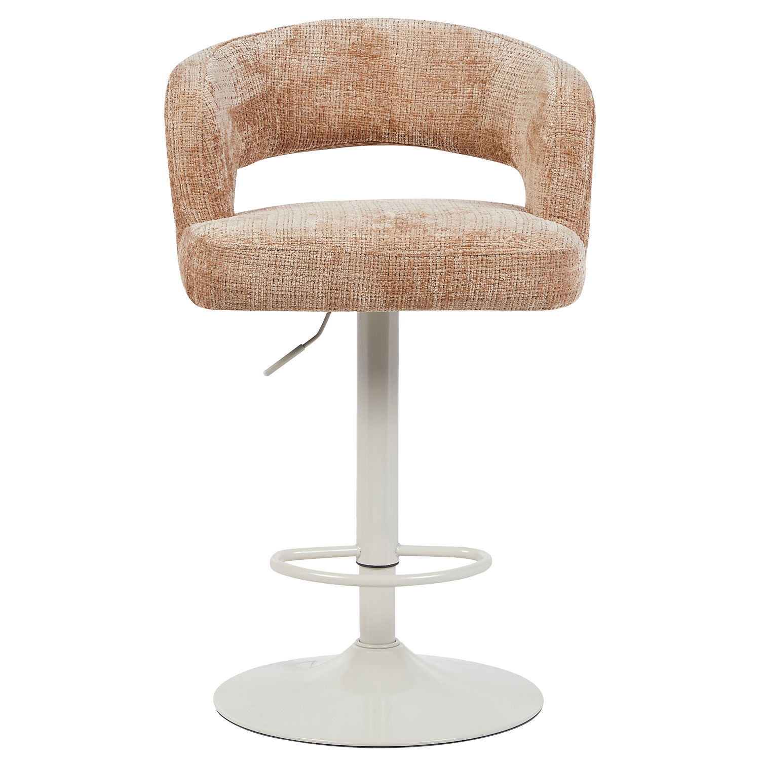 Barkruk Vince Brown - Beige onderstel