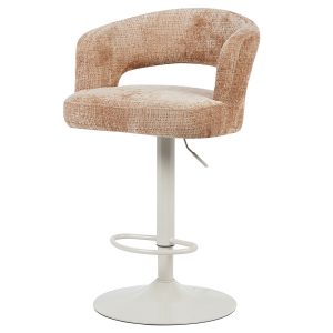 Barkruk Vince Brown - Beige onderstel