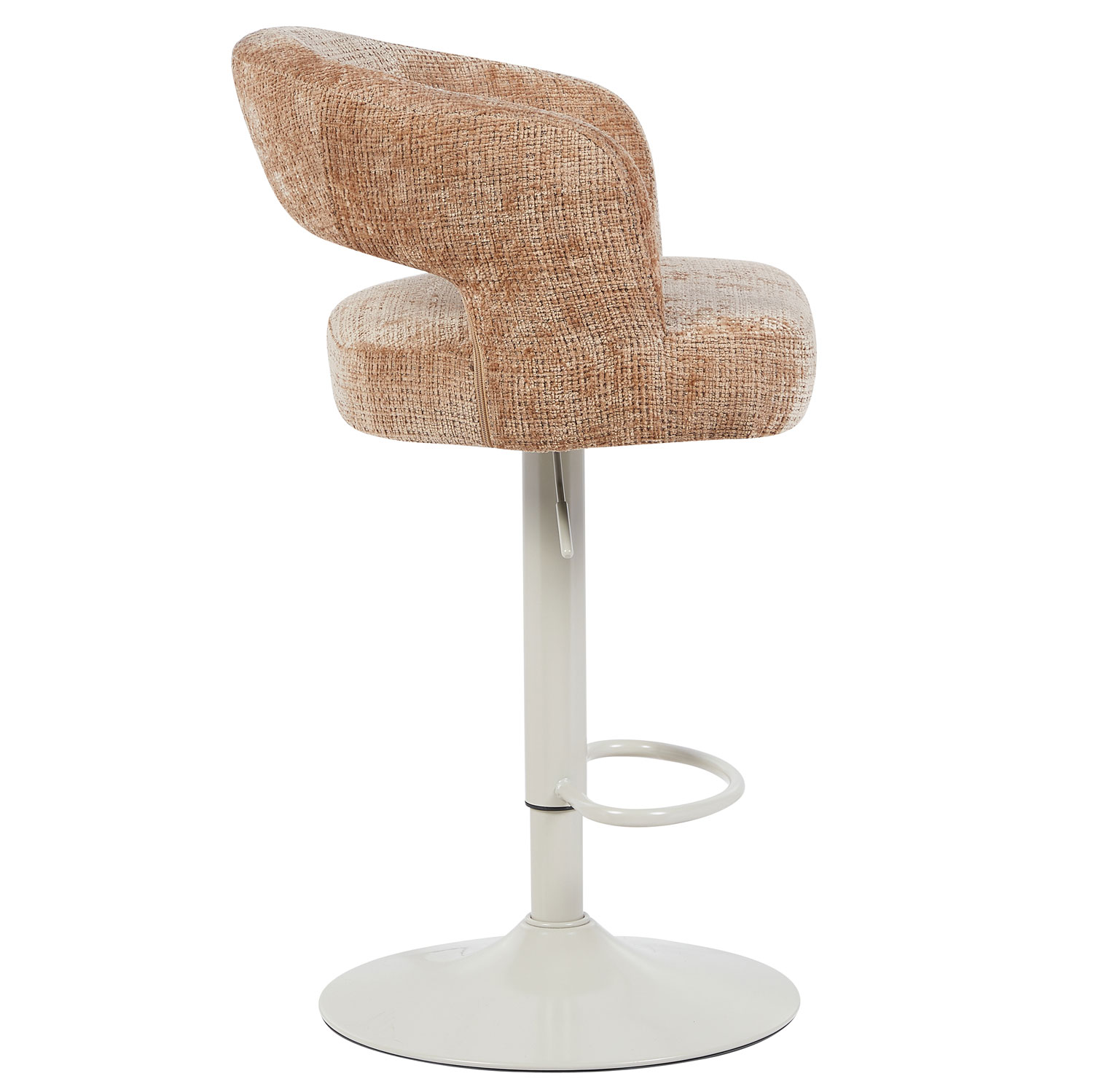 Barkruk Vince Brown - Beige onderstel