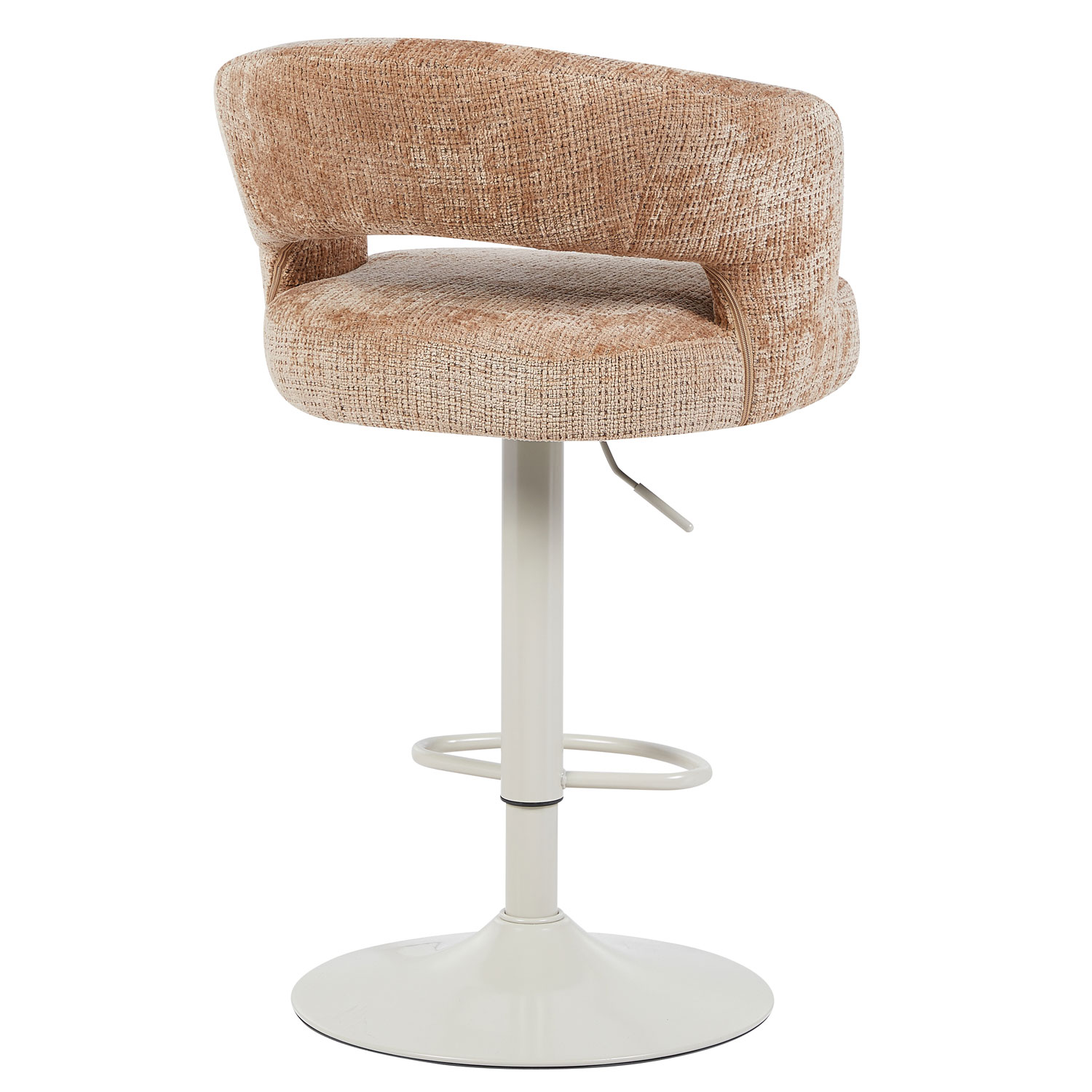 Barkruk Vince Brown - Beige onderstel