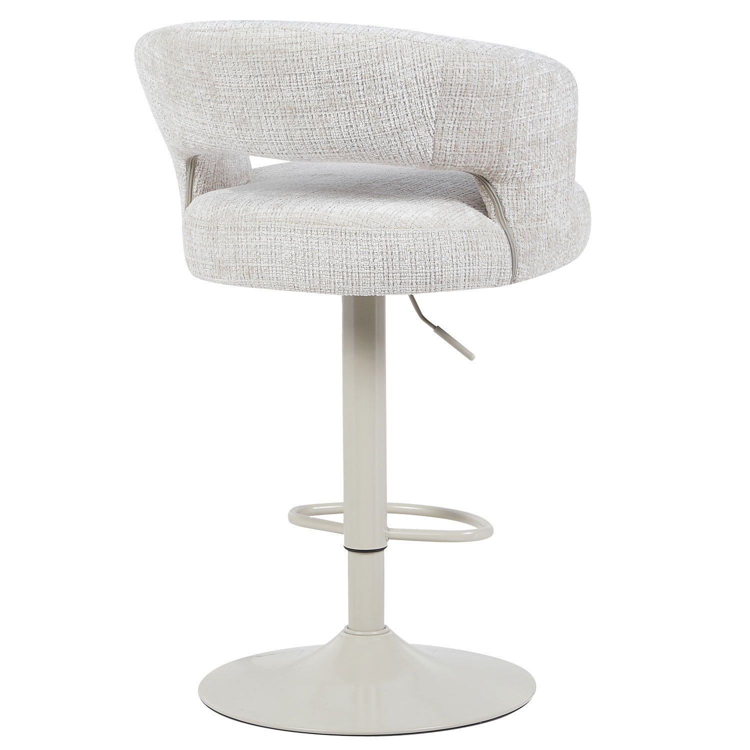 Barkruk Vince Naturel - Beige onderstel