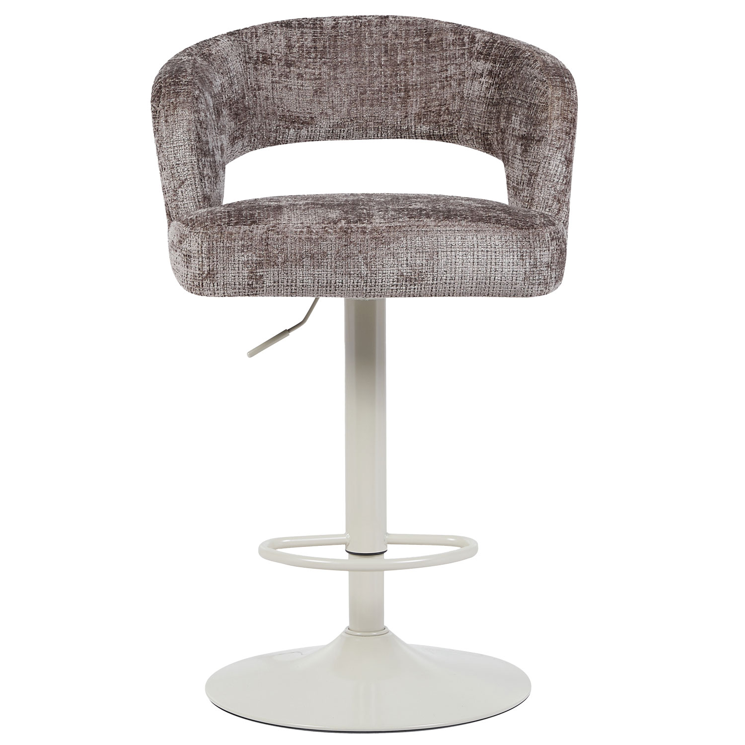 Barkruk Vince Taupe - Beige onderstel