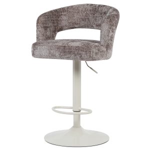 Barkruk Vince Taupe - Beige onderstel