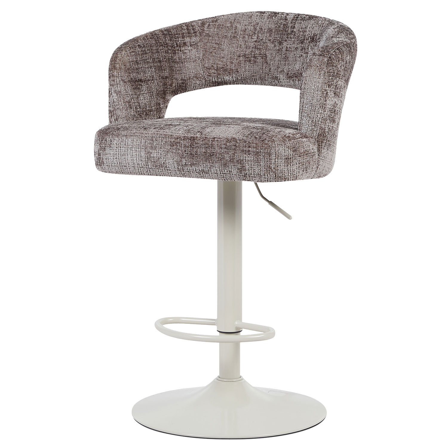 Barkruk Vince Taupe - Beige onderstel