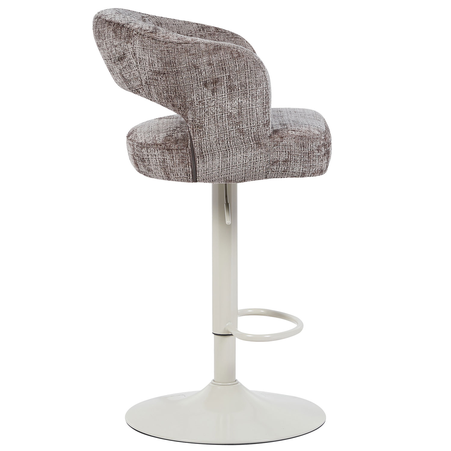 Barkruk Vince Taupe - Beige onderstel