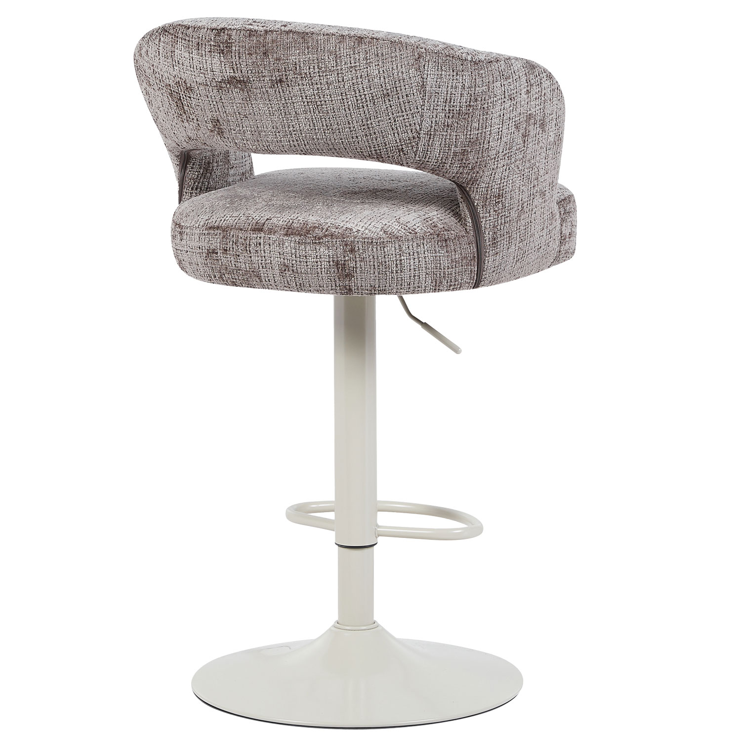 Barkruk Vince Taupe - Beige onderstel