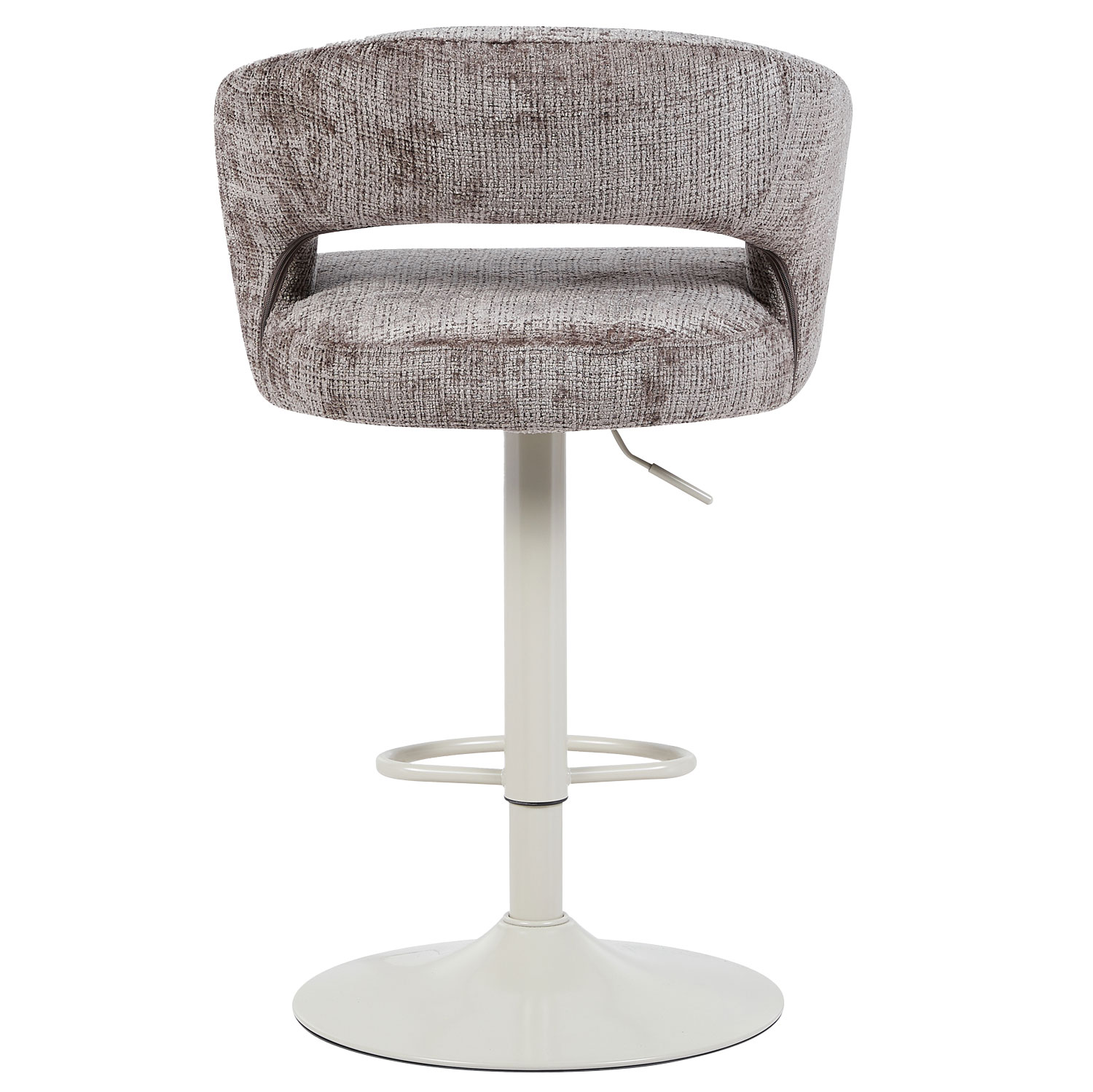 Barkruk Vince Taupe - Beige onderstel
