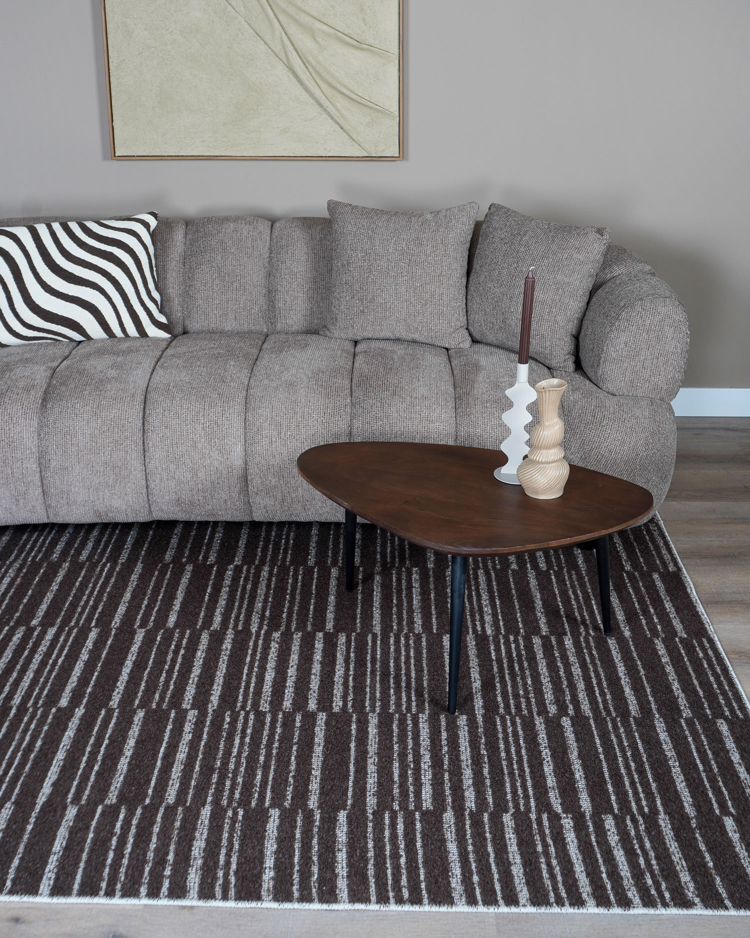 Vloerkleed Nemrac Bruin - 240 x 330 cm