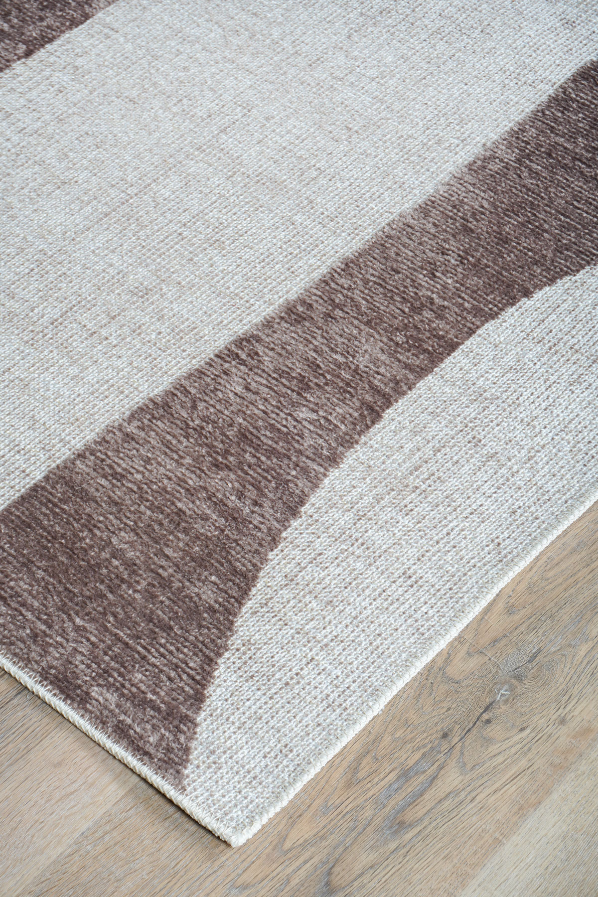 Vloerkleed Ziba Taupe/Creme - 240 x 330 cm