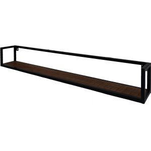 Wandplank Vintage Espresso Mangohout 140 cm